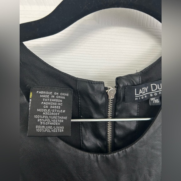 Lady Dutch Faux Leather Mini Dress - Picture 3 of 4